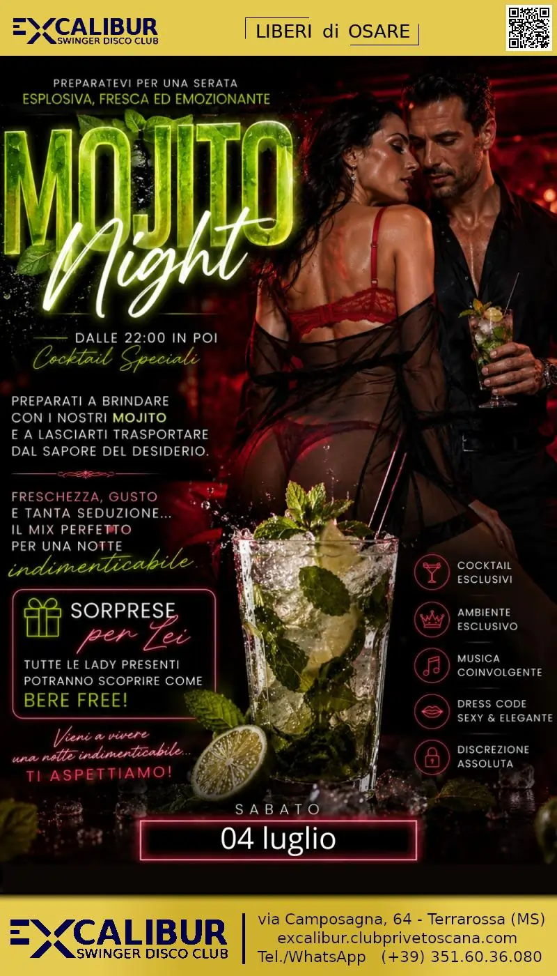 Swinger club prive evento 🍃 MOJITO NIGHT 🍃